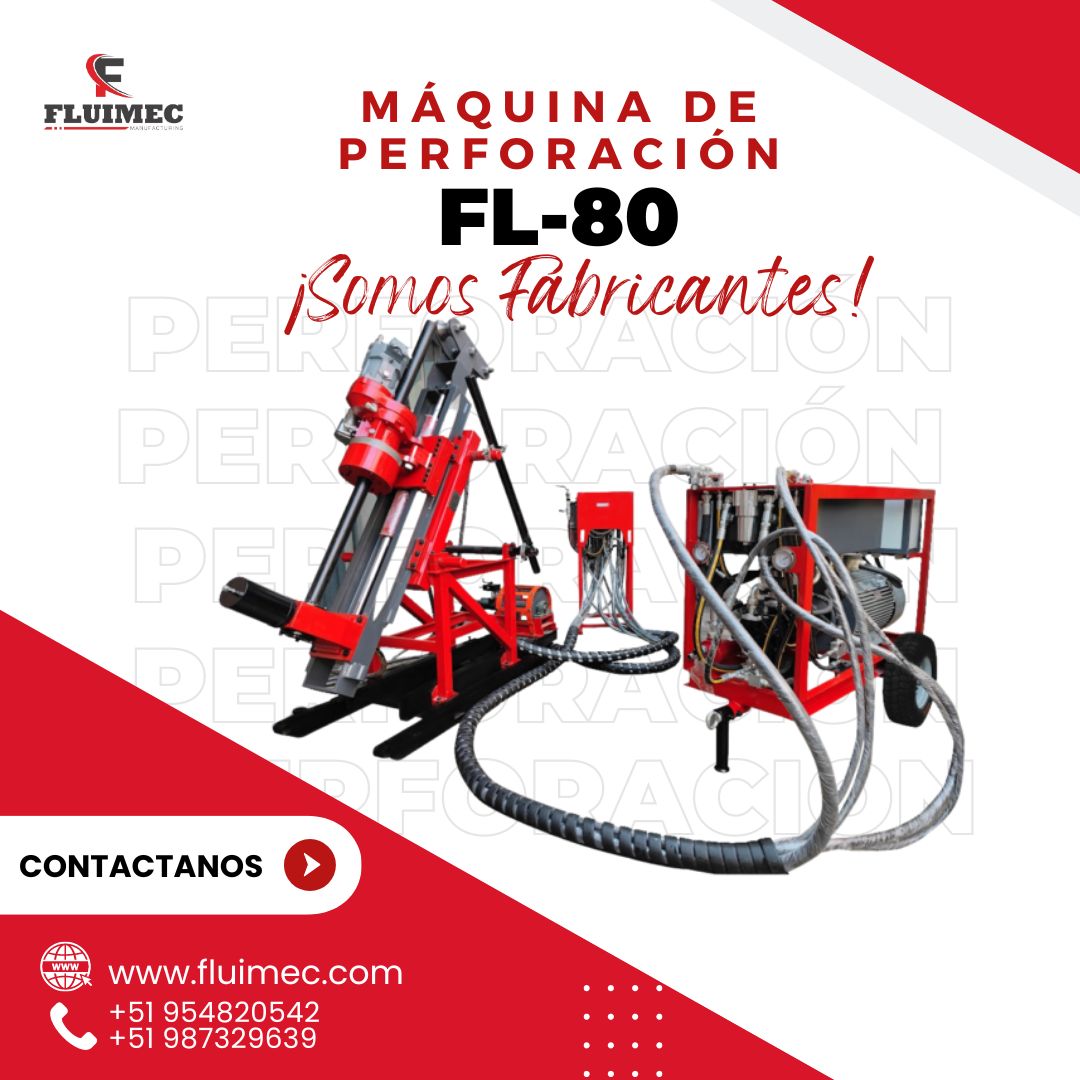 Perforadora FL-80 Equipo hidráulico para obtención de muestras